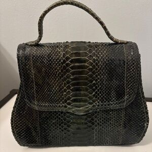 alligator leather handbag